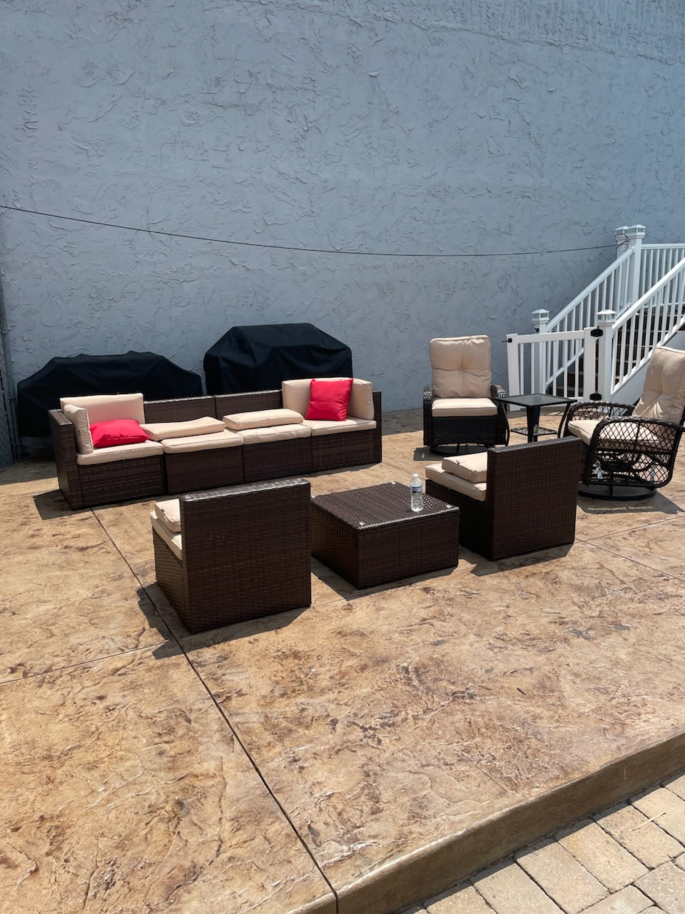 Stamped Concrete Patio — after